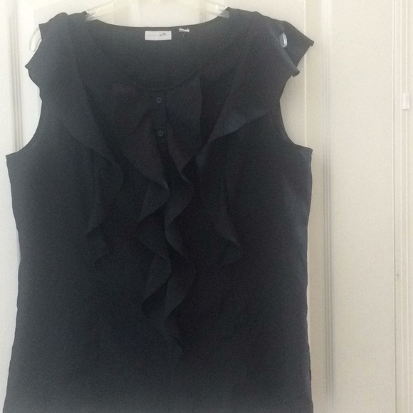 NEW York and company ladies black top large - Picture 1 of 4